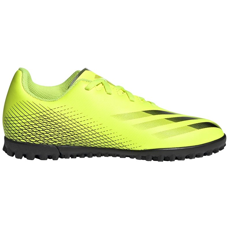 Scarpe calcio Adidas X Ghosted.4 Tf Junior giallo-nero FW6920