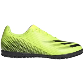 Scarpe da calcio Adidas X Ghosted.4 Tf giallo-nero FW6917