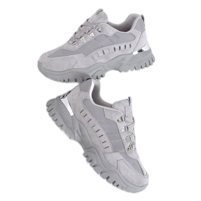 Scarpe sportive grigie VL131P L.GREY grigio