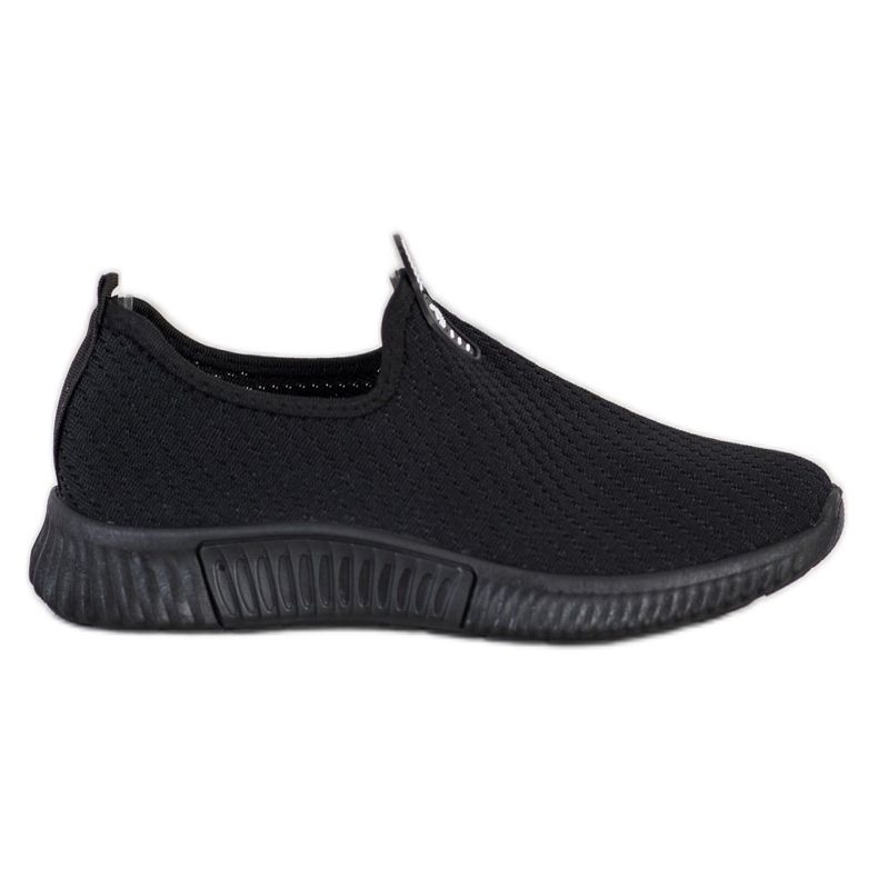 SHELOVET Comode scarpe da ginnastica in tessuto nero