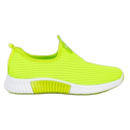 SHELOVET Comode scarpe da ginnastica in tessuto verde