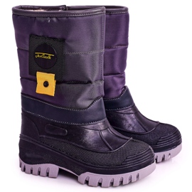 Apawwa Stivali Da Neve Per Bambini Riscaldati Con Pelliccia Grigio Rubbi viola multicolore