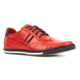 Polbut Scarpe casual da uomo 1801L rosse con nero rosso