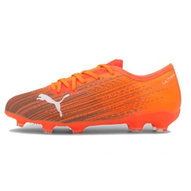 Scarpe da calcio Puma Ultra 1.1 Fg Ag Jr 106097 01 multicolore arance e rossi