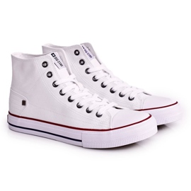 Sneakers alte classiche da uomo Big Star DD174251 bianche bianca