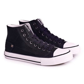 Sneakers alte classiche da uomo Big Star DD174249 Nere nero