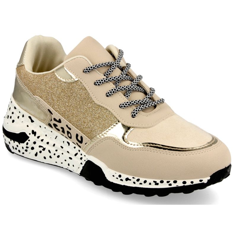 PS1 Sneakers con zeppa da donna Oro Avery beige