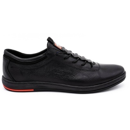 Polbut Scarpe da uomo casual nere in pelle K23 nero