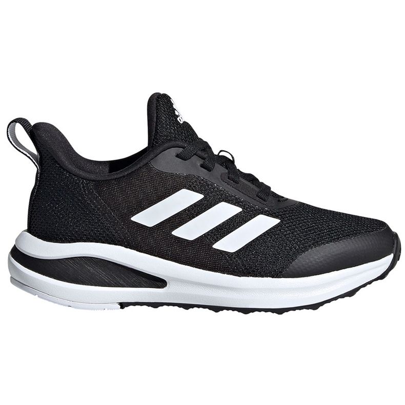 Adidas FortaRun K scarpe da bambino nere e bianche FW3719 nero