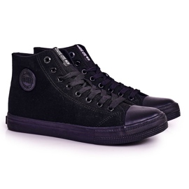 Sneakers alte classiche da uomo Big Star FF174550 nere nero