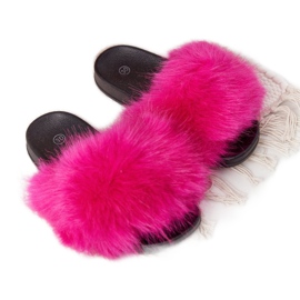 PS1 Pantofole Per Bambini Con Pelliccia Fucsia Fashionista rosa