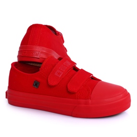Sneakers Bambini Con Velcro Big Star FF374097 Rosse ['rosso'] rosso