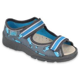 Scarpe per bambini Befado 869X148 blu grigio
