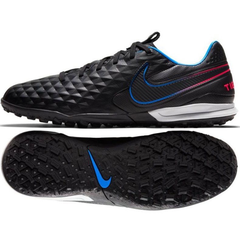 Nike Tiempo Legend 8 Pro Tf M AT6136 090 scarpe da calcio nero nero