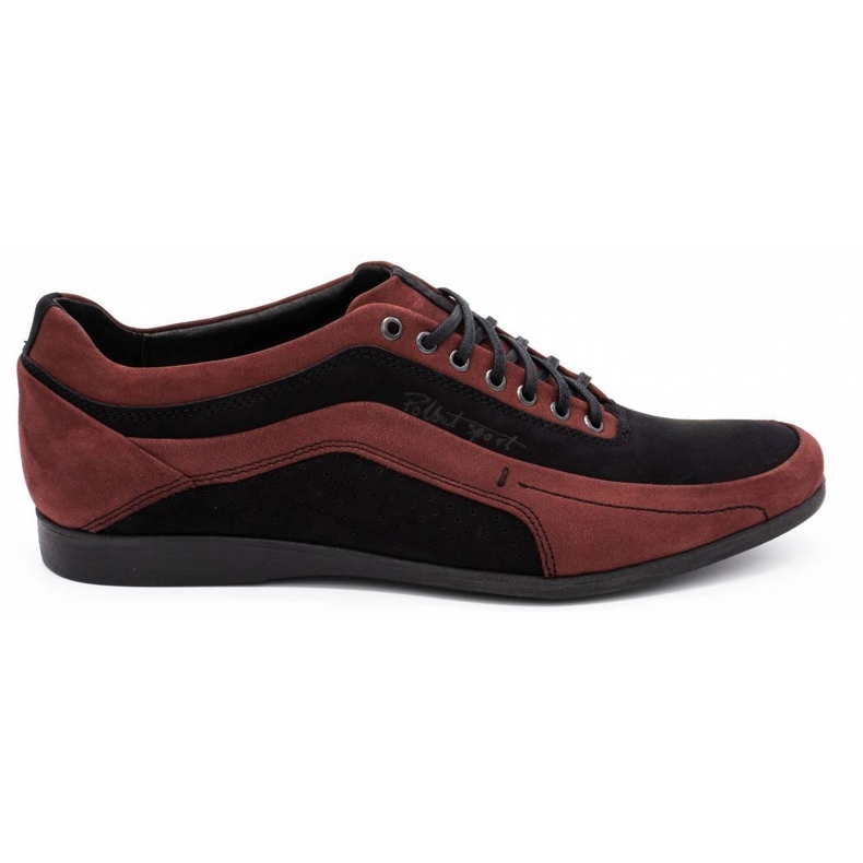 Polbut Scarpe casual da uomo 2101P bordeaux rosso