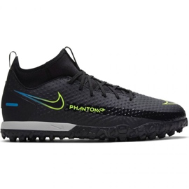Nike Phantom Gt Academy Df Tf Jr CW6695-090 scarpe da calcio nero nero