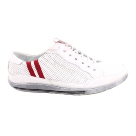Polbut JOK31 scarpe casual bianche bianco rosso