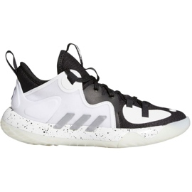 Scarpe da basket Adidas Harden Stepback 2 Jr FZ1545 bianco, bianco, nero bianco