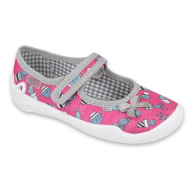 Scarpe per bambini Befado 114X436 rosa grigio