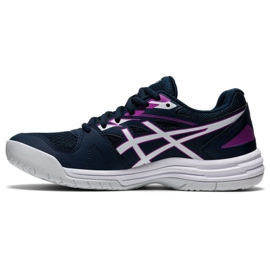Asics Upcourt 4 W 1072A055 401 scarpe da pallavolo nero blu navy