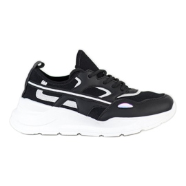SHELOVET Scarpe da ginnastica nere casual nero