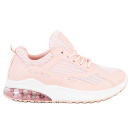 SHELOVET Sneakers Cipria Con Rete rosa