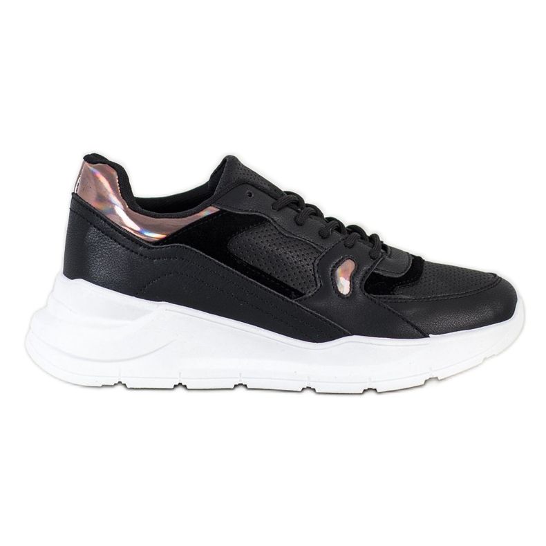 SHELOVET Scarpe da ginnastica nere nero multicolore