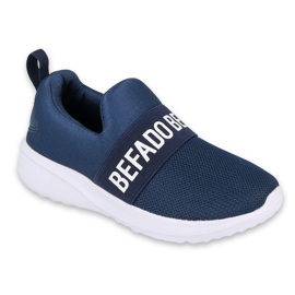 Scarpe giovanili Befado 516Q082 bianco blu navy