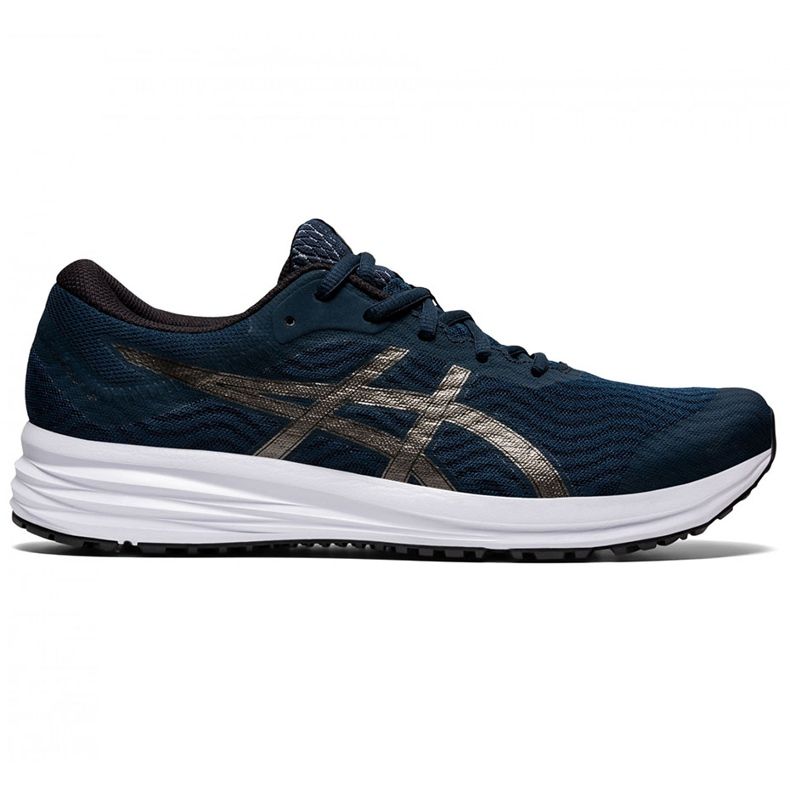 Scarpe da corsa da uomo Asics Patriot 12 blu navy 1011A823 402
