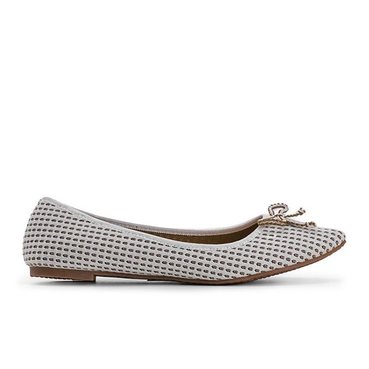 Ballerine Del Amor in tessuto beige