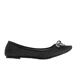 Ballerine in tessuto nero di Del Amor
