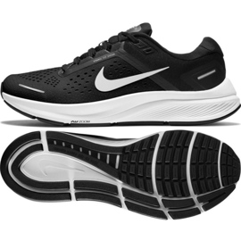 Nike Air Zoom Structure 23 W CZ6721-001 scarpe bianca nero