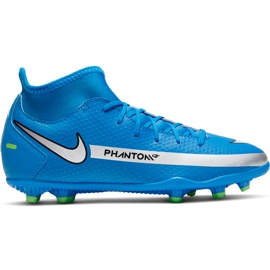 Scarpa da calcio Nike Phantom Gt Club Df FG / MG Junior CW6727 400 blu blu