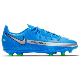 Nike Phantom Gt Club FG / MG Jr blu CK8479 400 scarpe da calcio