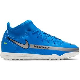 Scarpa da calcio Nike Phantom Gt Club Df Tf Junior CW6729 400 blu blu