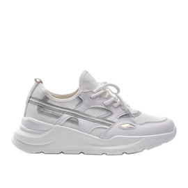Sneakers sportive Lativia bianche bianca grigio