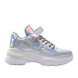 Sneakers Lollypop olografiche argento