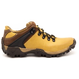 KENT Scarpe da trekking da uomo 116 gialle giallo