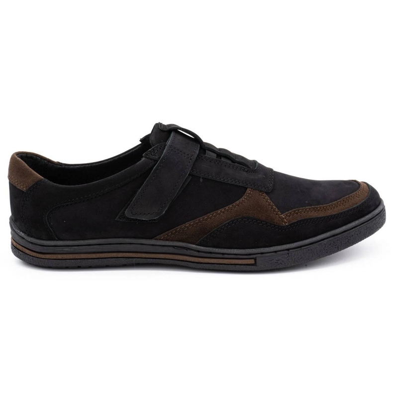 Polbut Scarpe casual da uomo in pelle 2102 nere nero