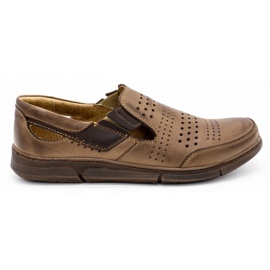 Polbut Scarpe estive da uomo J53 marrone