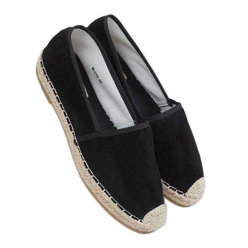 Espadrillas nere da donna M-515 Black nero