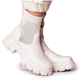 Calze da donna Stivali Workers White Stormy bianca