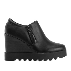 Stivali neri con zeppa Jazlyn nero