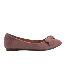 Ballerine in camoscio rosa di Ellie