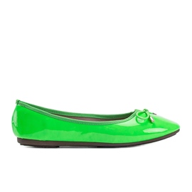 Ballerine Jaylynn in vernice verde