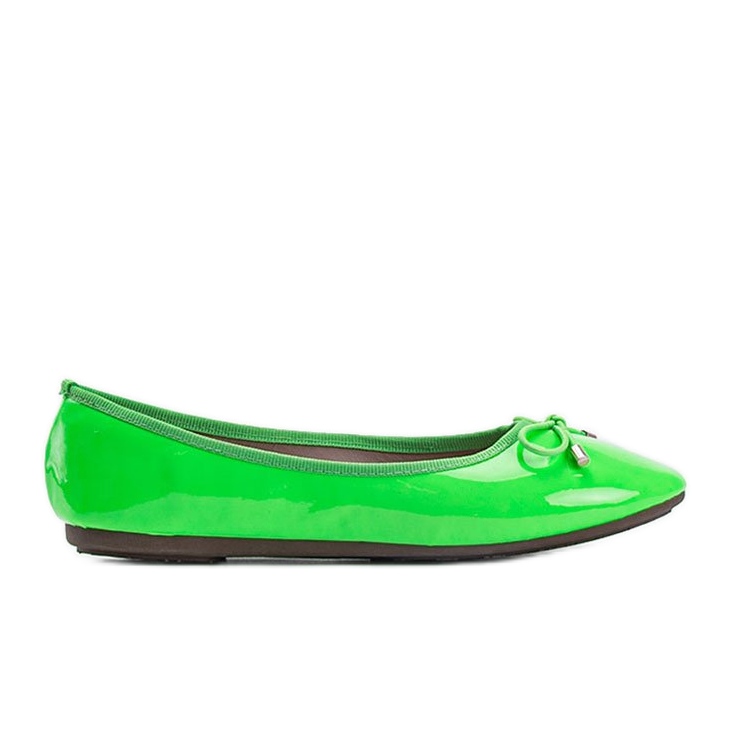Ballerine Jaylynn in vernice verde