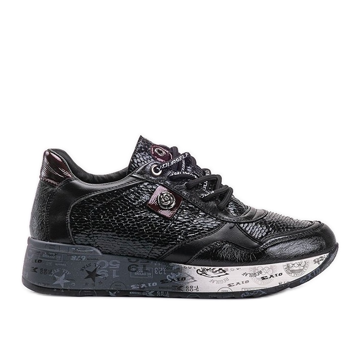 Sneakers nere con zeppa Ayanna nero