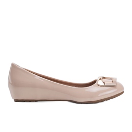 Scarpe con zeppa beige Lillie