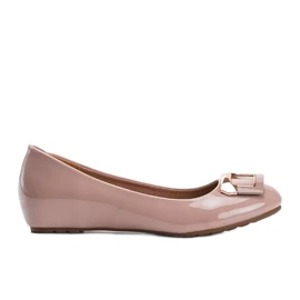 Ballerine Lillie laccate nude beige