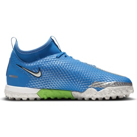 Scarpa da calcio Nike Phantom Gt Academy Df Tf Jr CW6695 400 blu blu